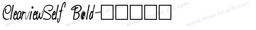 ClearviewSelf Bold字体转换